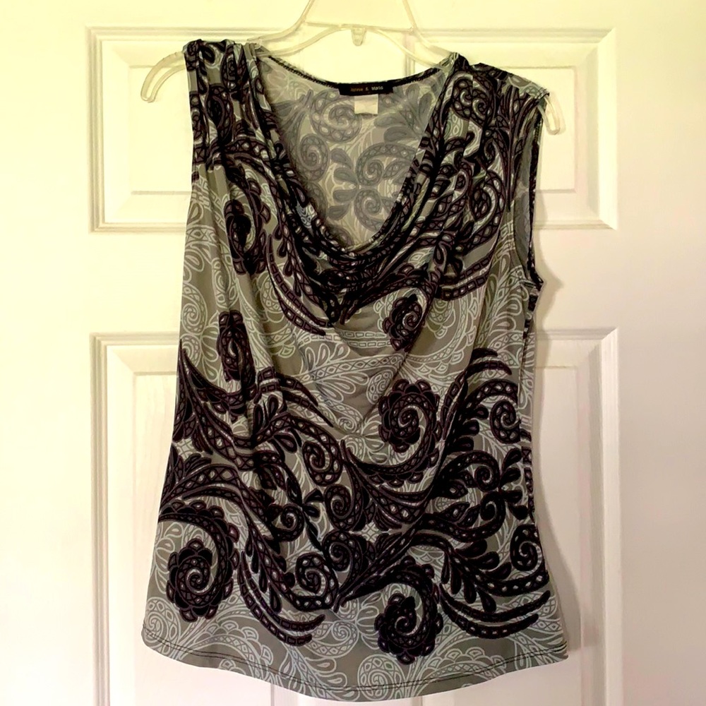 Grey Scoop Tank
